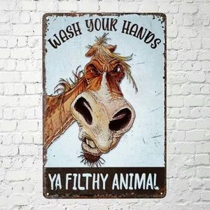 Horse bathroom sign